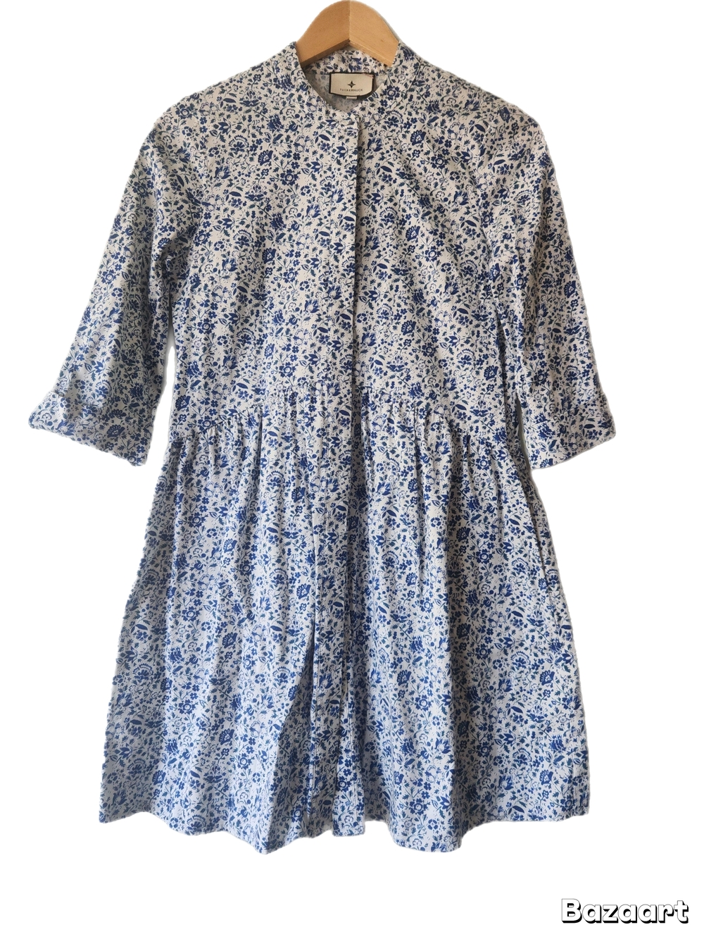 Tuckernuck White and Blue Floral Cotton Dress